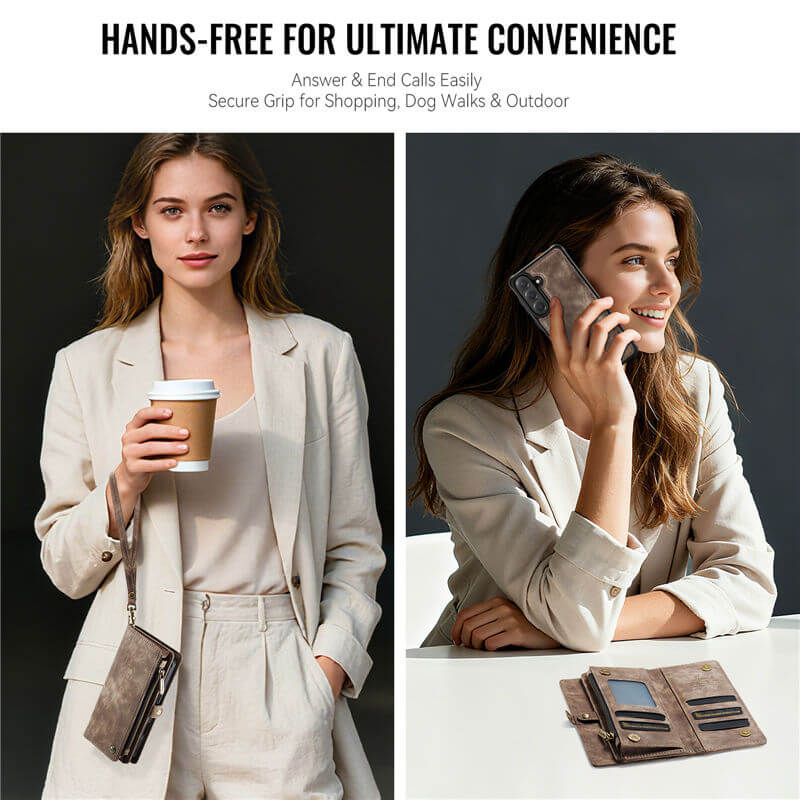 CaseMe Samsung Galaxy S26 2-in-1 Magnetic RFID Wallet Case