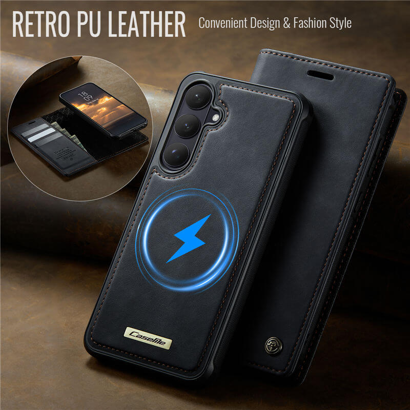 CaseMe Samsung Galaxy S26 2-in-1 Magnetic Wallet Case