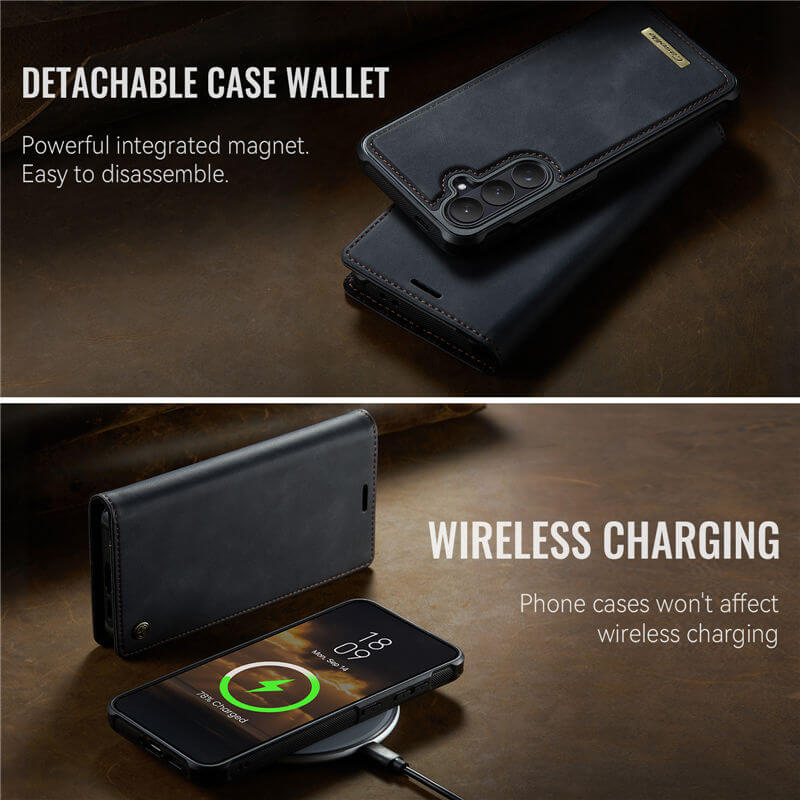 CaseMe Samsung Galaxy S26 2-in-1 Magnetic Wallet Case
