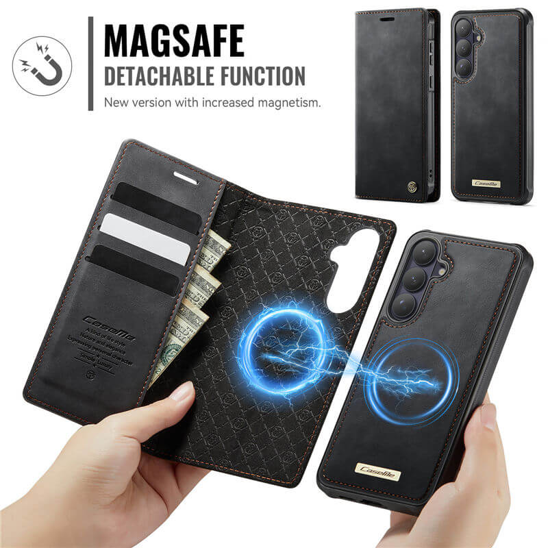 CaseMe Samsung Galaxy S26 2-in-1 Magnetic Wallet Case