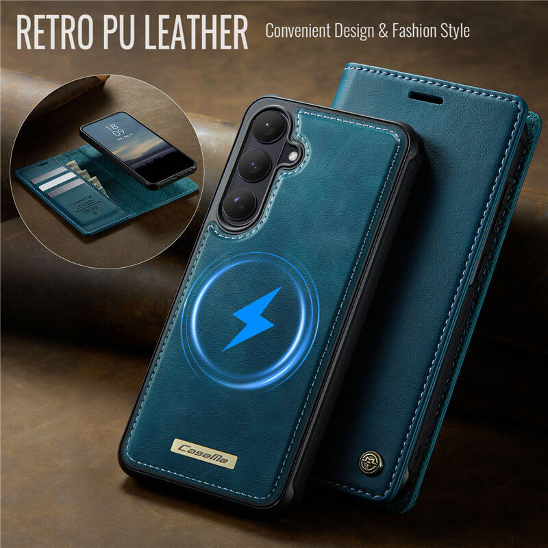 CaseMe Samsung Galaxy S26 Plus 2-in-1 Magnetic Wallet Case