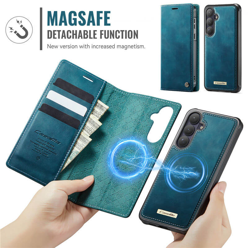 CaseMe Samsung Galaxy S26 Plus 2-in-1 Magnetic Wallet Case
