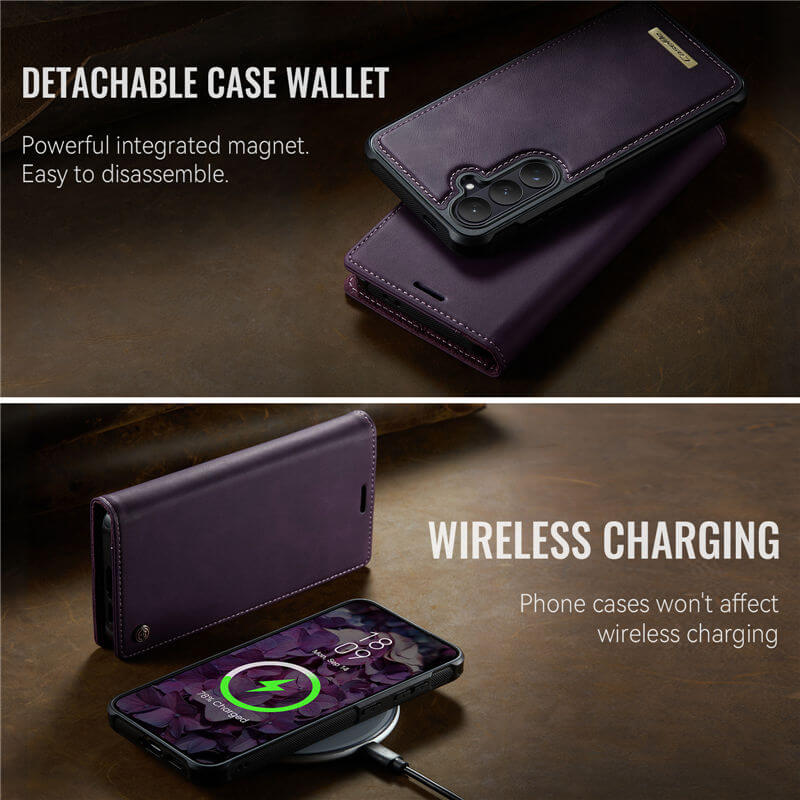 CaseMe Samsung Galaxy S26 Plus 2-in-1 Magnetic Wallet Case