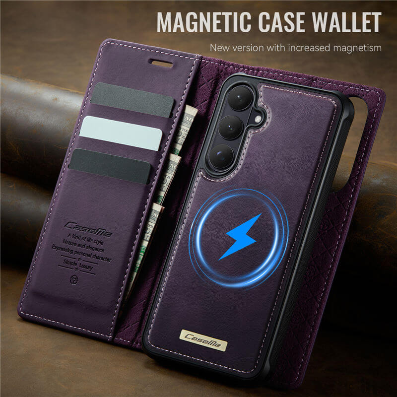 CaseMe Samsung Galaxy S26 Plus 2-in-1 Magnetic Wallet Case