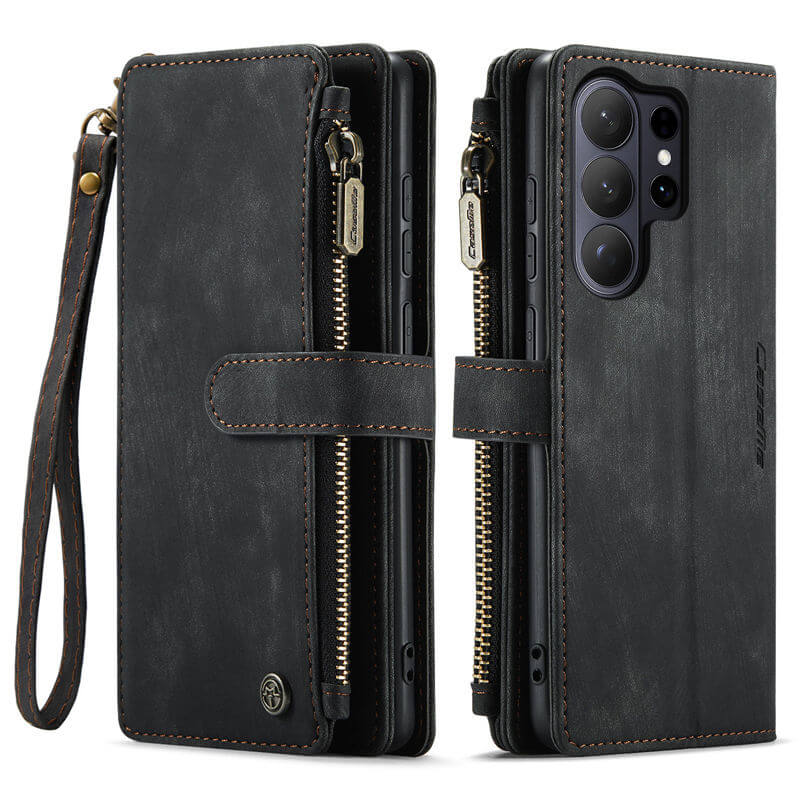 CaseMe Samsung Galaxy S26 Ultra Wallet Case with 10 Card Slots, Zipper Pocket & Wireless Charging