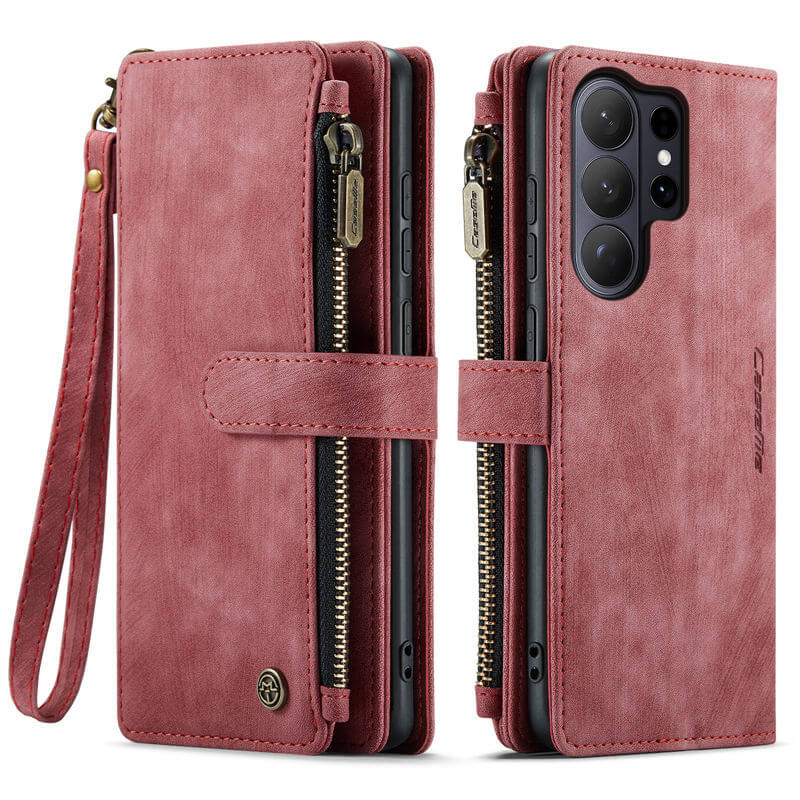 CaseMe Samsung Galaxy S26 Ultra Wallet Case with 10 Card Slots, Zipper Pocket & Wireless Charging