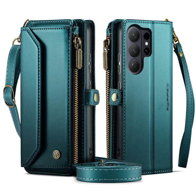 CaseMe Samsung Galaxy S26 Ultra RFID Wallet Case with Crossbody Strap