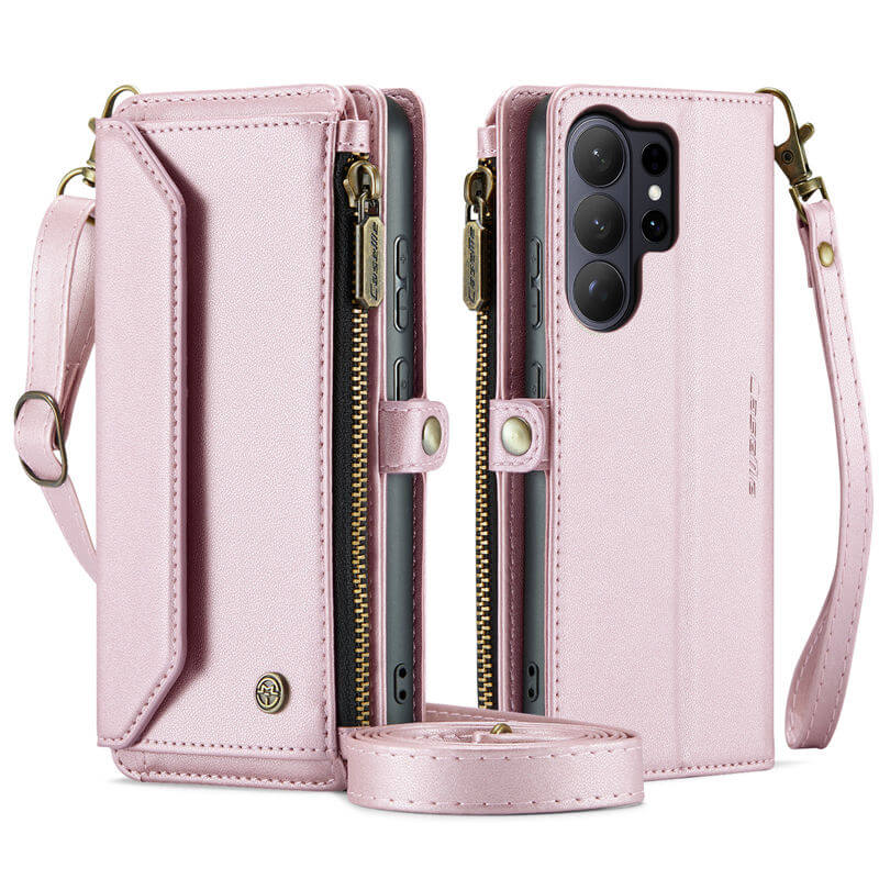 CaseMe Samsung Galaxy S26 Ultra RFID Wallet Case with Crossbody Strap