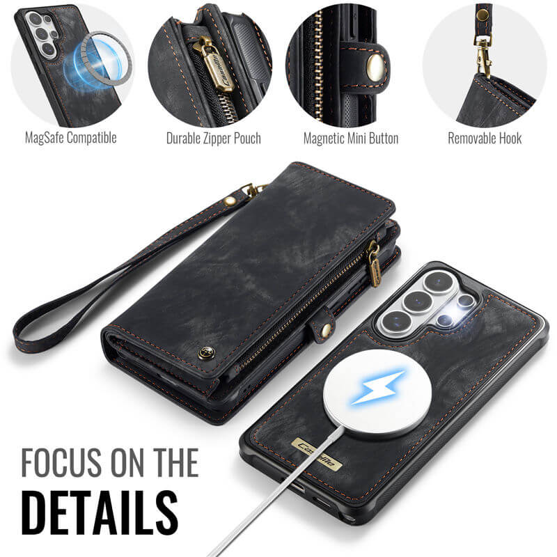 CaseMe Samsung Galaxy S26 Ultra 2-in-1 Magnetic RFID Wallet Case