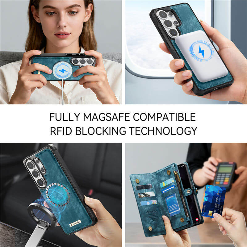 CaseMe Samsung Galaxy S26 Ultra 2-in-1 Magnetic RFID Wallet Case