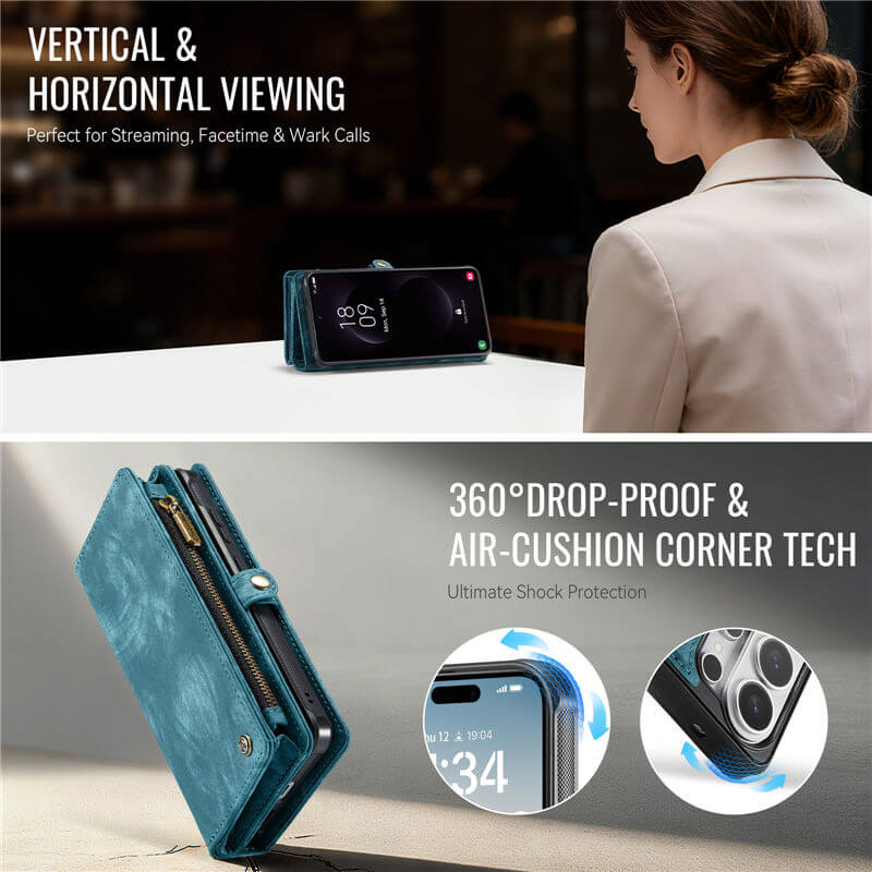 CaseMe Samsung Galaxy S26 Ultra 2-in-1 Magnetic RFID Wallet Case