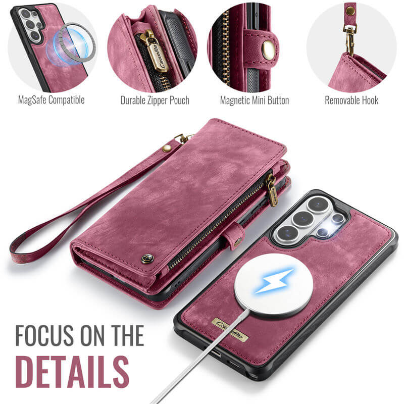 CaseMe Samsung Galaxy S26 Ultra 2-in-1 Magnetic RFID Wallet Case