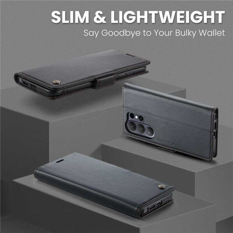 CaseMe Samsung Galaxy S26 Ultra RFID Wallet Case with Wireless Charging