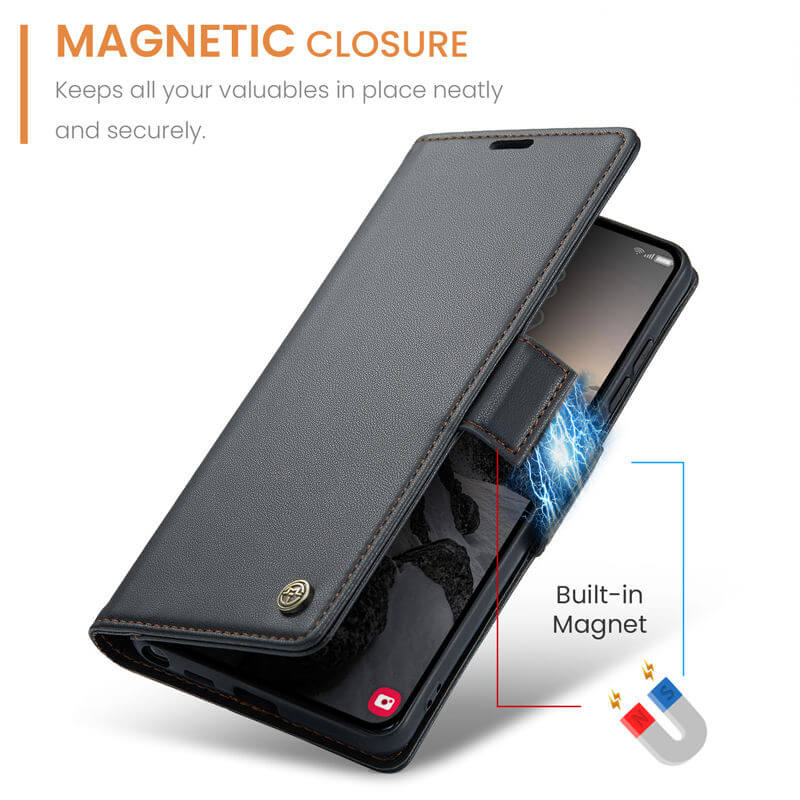 CaseMe Samsung Galaxy S26 Ultra RFID Wallet Case with Wireless Charging
