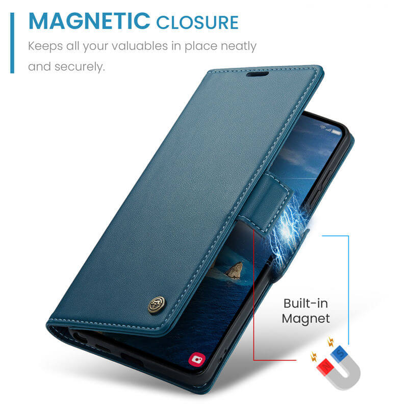 CaseMe Samsung Galaxy S26 Ultra RFID Wallet Case with Wireless Charging