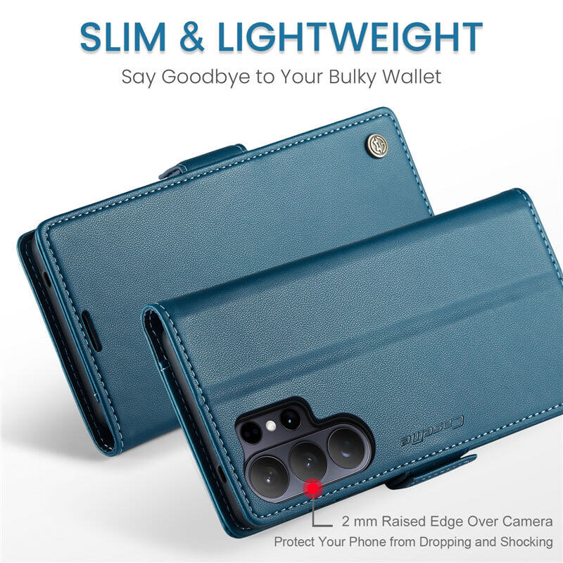 CaseMe Samsung Galaxy S26 Ultra RFID Wallet Case with Wireless Charging