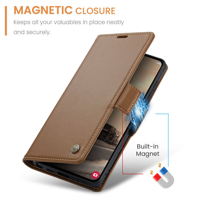 CaseMe Samsung Galaxy S26 Ultra RFID Wallet Case with Wireless Charging