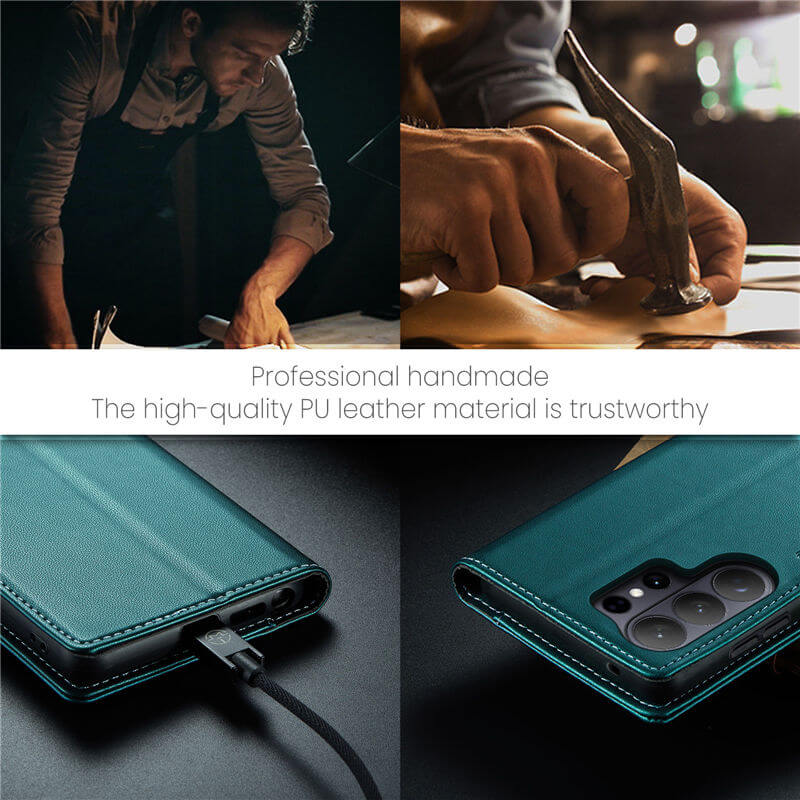 CaseMe Samsung Galaxy S26 Ultra RFID Wallet Case with Wireless Charging