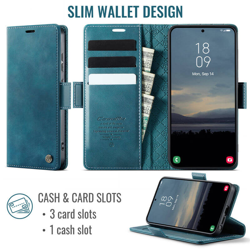 CaseMe Samsung Galaxy S26 Ultra RFID Wallet Case with Magnetic Closure