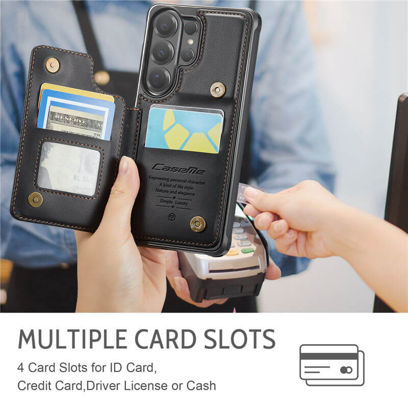 CaseMe Samsung Galaxy S26 Ultra RFID Blocking Card Holder Case