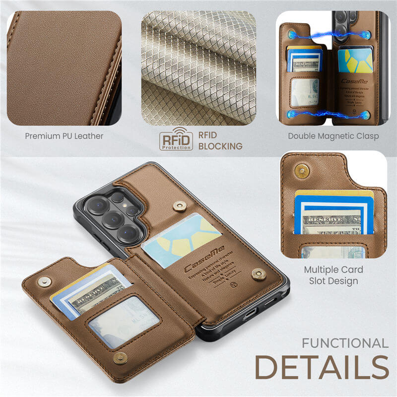 CaseMe Samsung Galaxy S26 Ultra RFID Blocking Card Holder Case