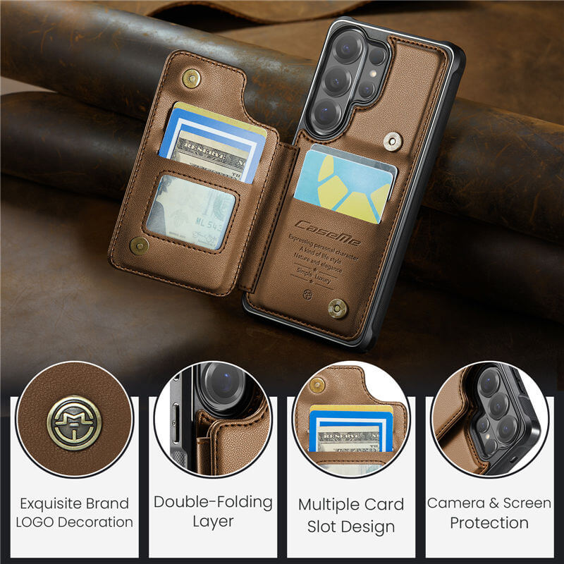 CaseMe Samsung Galaxy S26 Ultra RFID Blocking Card Holder Case