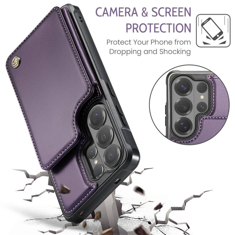 CaseMe Samsung Galaxy S26 Ultra RFID Blocking Card Holder Case