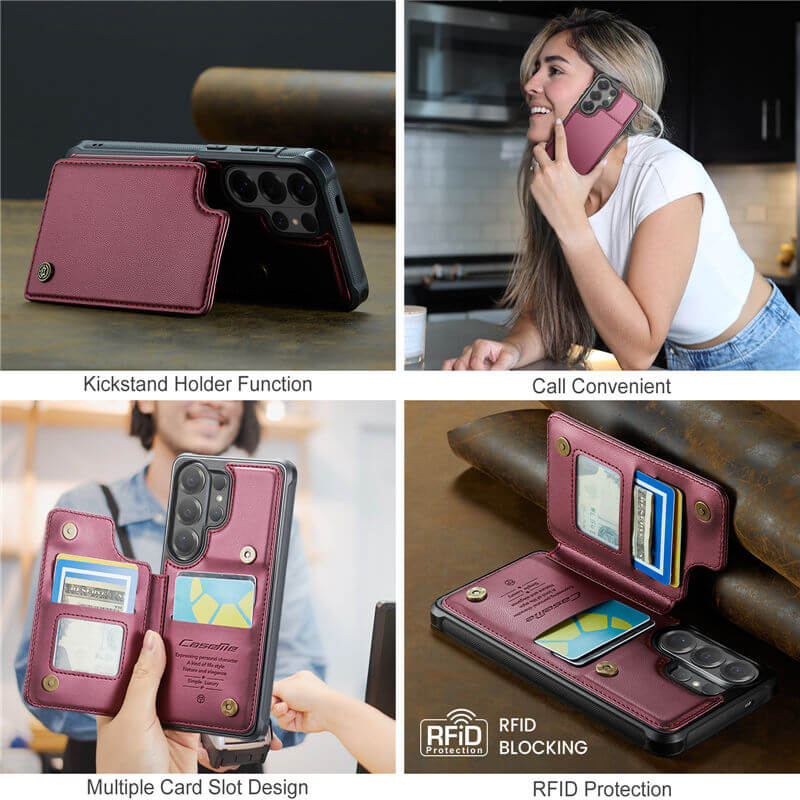 CaseMe Samsung Galaxy S26 Ultra RFID Blocking Card Holder Case