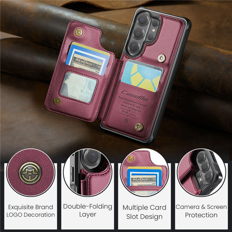 CaseMe Samsung Galaxy S26 Ultra RFID Blocking Card Holder Case