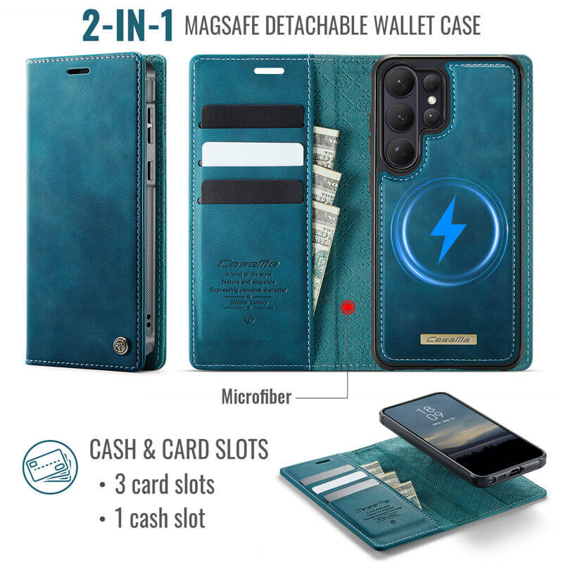 CaseMe Samsung Galaxy S26 Ultra 2-in-1 Magnetic Wallet Case