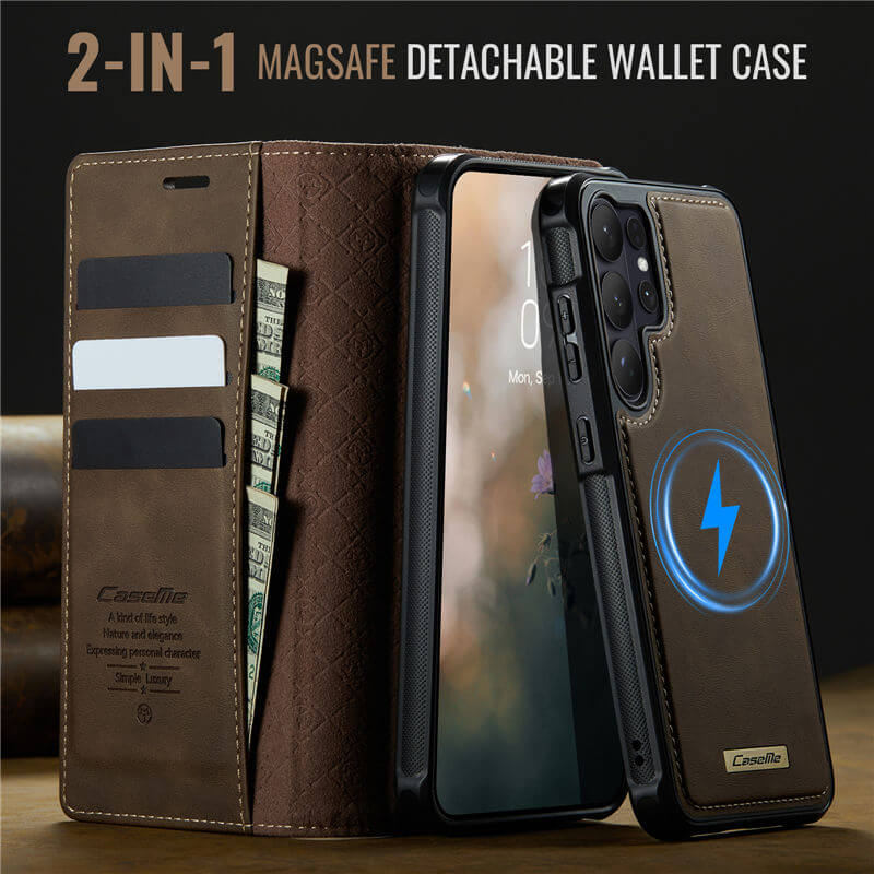 CaseMe Samsung Galaxy S26 Ultra 2-in-1 Magnetic Wallet Case