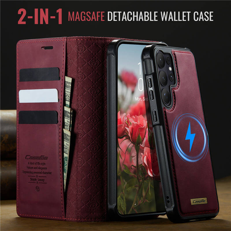 CaseMe Samsung Galaxy S26 Ultra 2-in-1 Magnetic Wallet Case