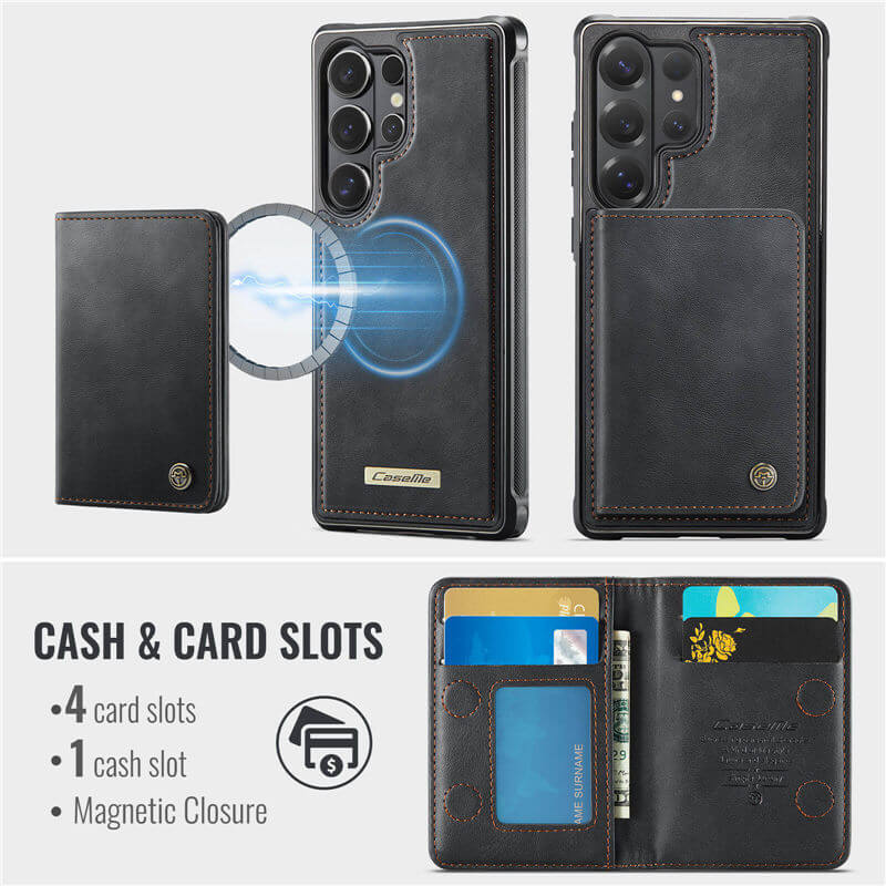 CaseMe Samsung Galaxy S26 Ultra 2-in-1 Magnetic Wallet Case