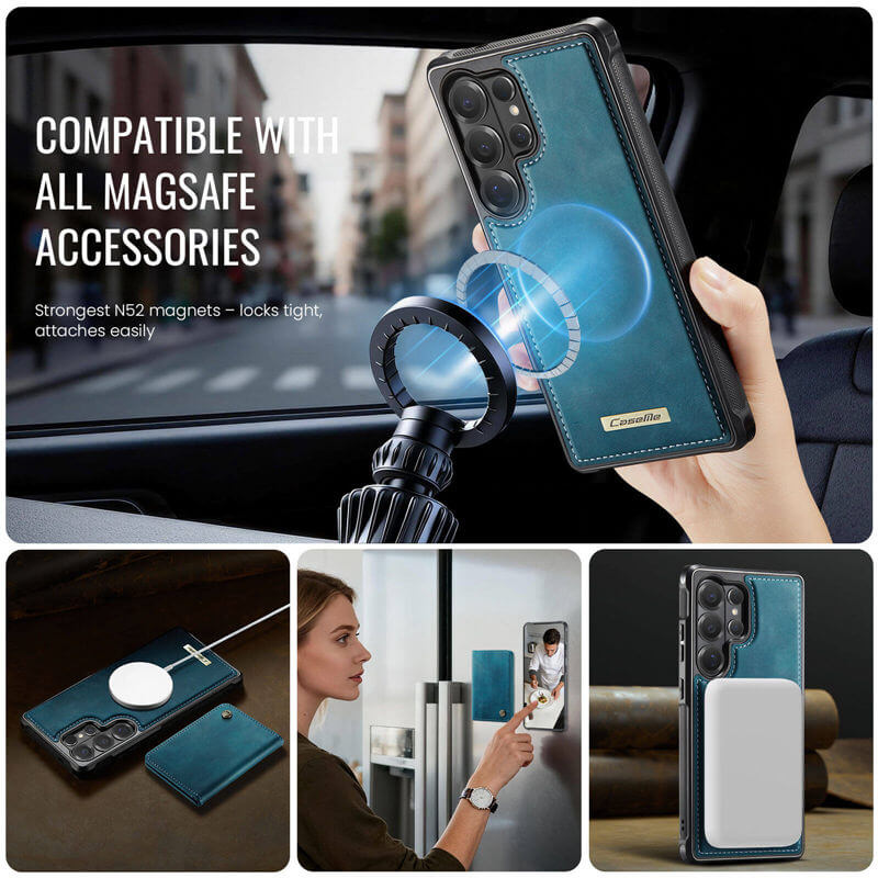 CaseMe Samsung Galaxy S26 Ultra 2-in-1 Magnetic Wallet Case