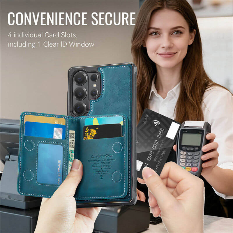 CaseMe Samsung Galaxy S26 Ultra 2-in-1 Magnetic Wallet Case