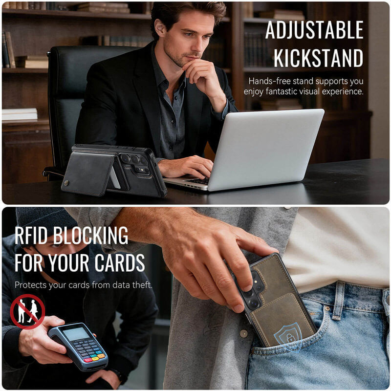 CaseMe Samsung Galaxy S26 Ultra 2-in-1 Magnetic Wallet Case