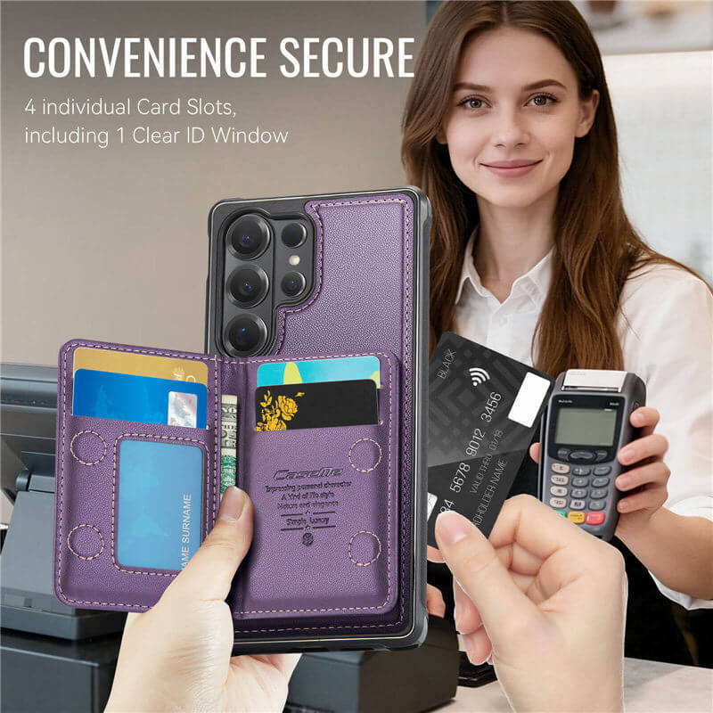 CaseMe Samsung Galaxy S26 Ultra 2-in-1 Magnetic Wallet Case