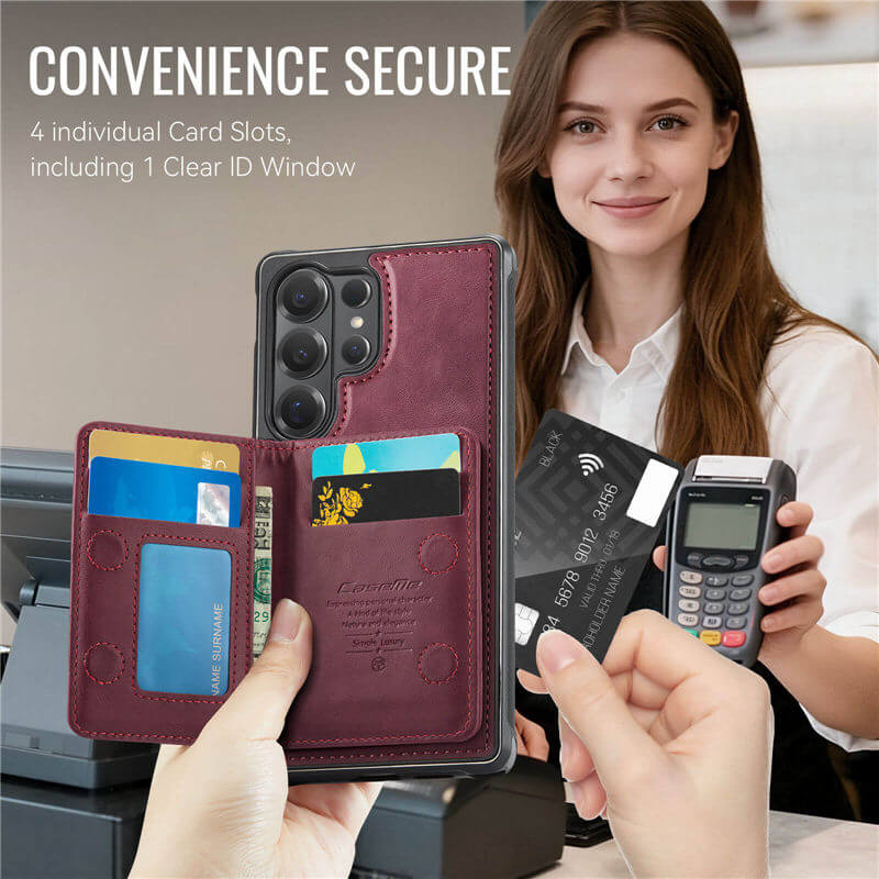 CaseMe Samsung Galaxy S26 Ultra 2-in-1 Magnetic Wallet Case