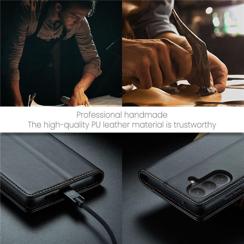 CaseMe Samsung Galaxy S26 RFID Wallet Case with Wireless Charging