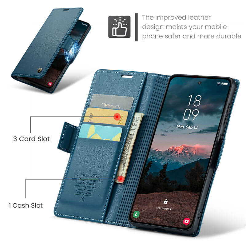 CaseMe Samsung Galaxy S26 RFID Wallet Case