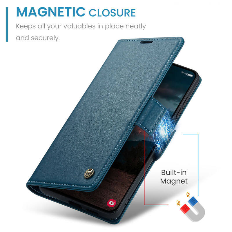 CaseMe Samsung Galaxy S26 RFID Wallet Case with Wireless Charging