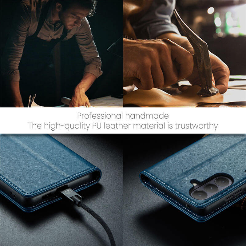 CaseMe Samsung Galaxy S26 RFID Wallet Case with Wireless Charging