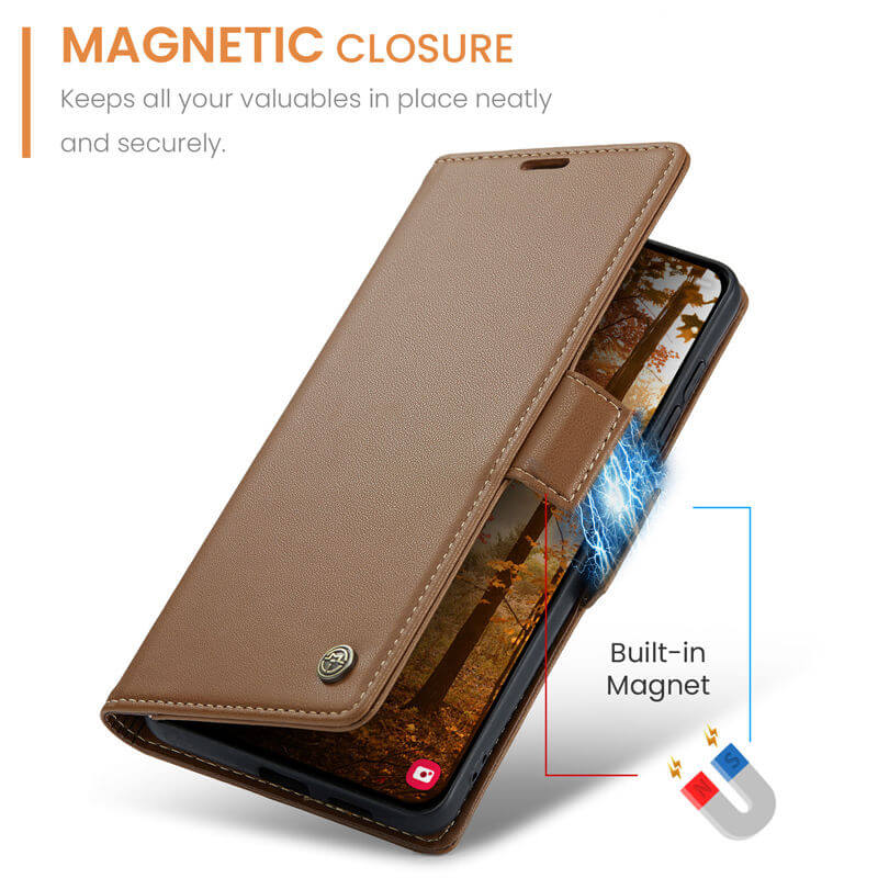 CaseMe Samsung Galaxy S26 Plus RFID Wallet Case with Wireless Charging