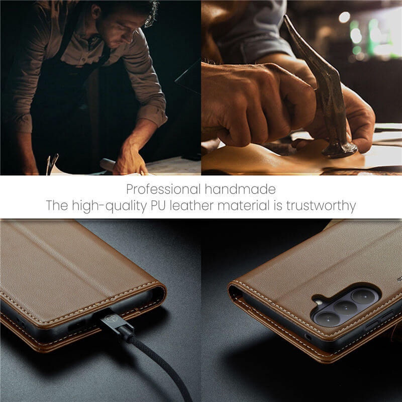 CaseMe Samsung Galaxy S26 Plus RFID Wallet Case with Wireless Charging