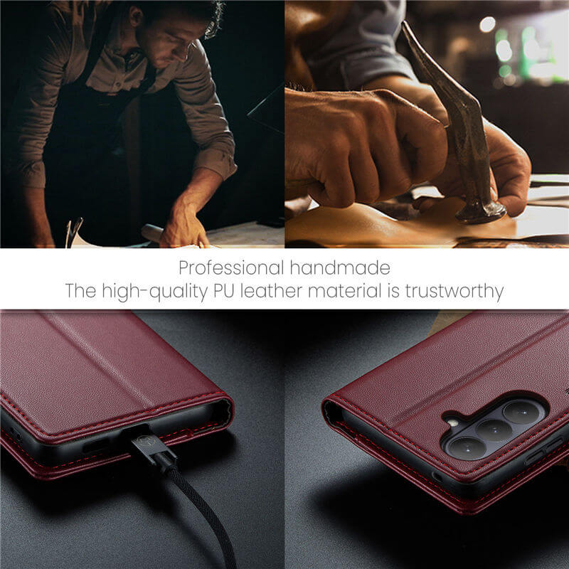 CaseMe Samsung Galaxy S26 RFID Wallet Case with Wireless Charging