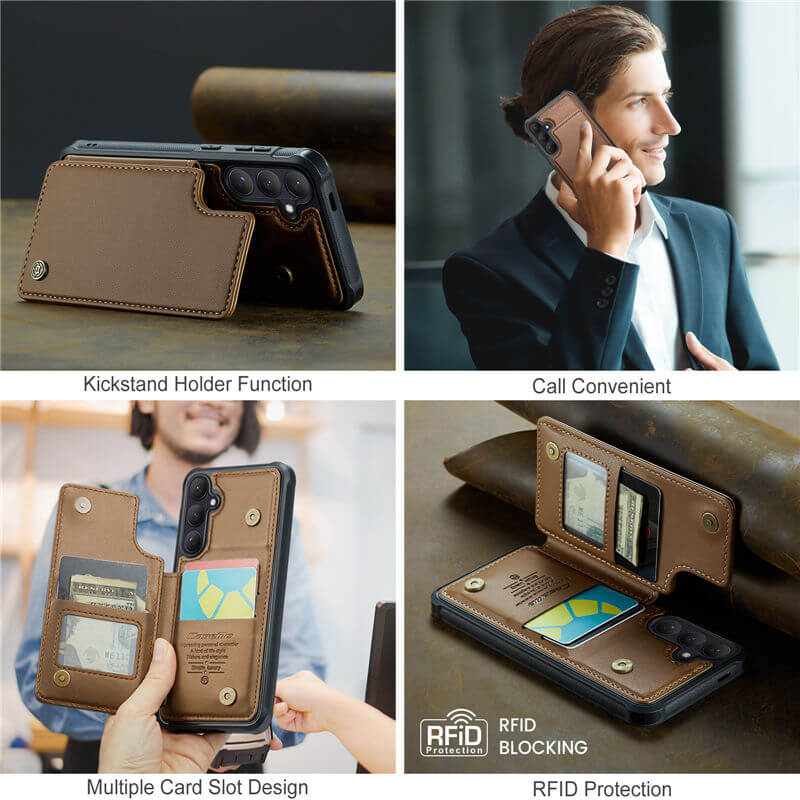 CaseMe Samsung Galaxy S26 RFID Blocking Card Holder Case