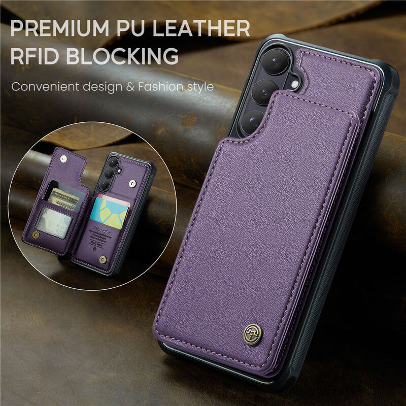 CaseMe Samsung Galaxy S26 RFID Blocking Card Holder Case