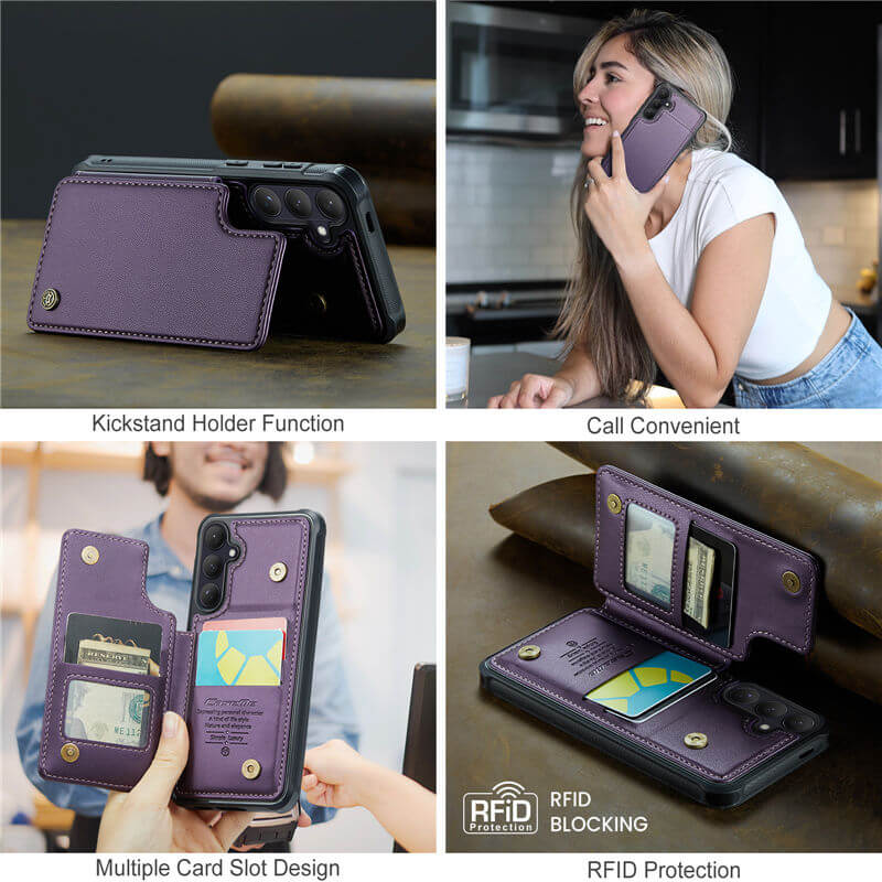 CaseMe Samsung Galaxy S26 RFID Blocking Card Holder Case