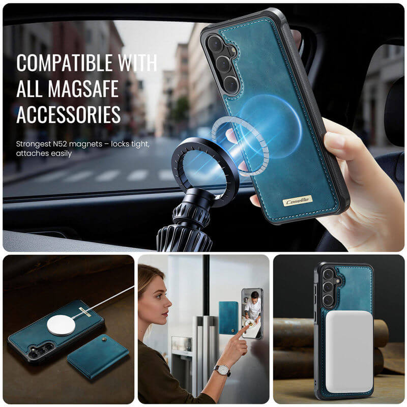 CaseMe Samsung Galaxy S26 Plus 2-in-1 Magnetic Wallet Case