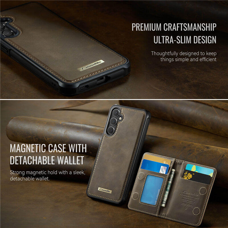 CaseMe Samsung Galaxy S26 Plus 2-in-1 Magnetic Wallet Case
